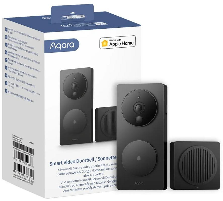 Aqara Wideodomofon G4 SVD-C03 WiFi HomeKit, bateryjny, 1080p, rozpoznawanie twarzy Aqara Wideodomofon G4 SVD-C03 WiFi HomeKit, bateryjny, 1080p, rozpoznawanie twarzy
