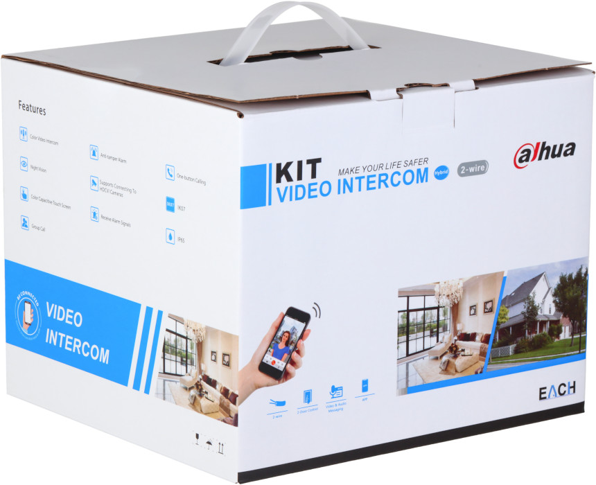 Dahua KTX02(F) zestaw wideodomofonowy podtynkowy WiFi 2-wire 4.3 cala dotyk alarm SD Dahua KTX02(F) zestaw wideodomofonowy podtynkowy WiFi 2-wire 4.3 cala dotyk alarm SD