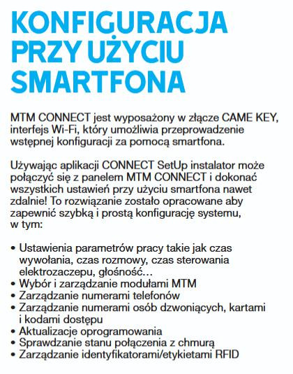 Domofon GSM MTMA/CONNECT CAME 8K40AD-001
