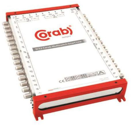 Corab Smart Line 9/24 multiswitch satelitarny DVB-S2 DVB-T2 4K 9 wejść 24 wyjścia zbiorówka Corab Smart Line 9/24 multiswitch satelitarny DVB-S2 DVB-T2 4K 9 wejść 24 wyjścia zbiorówka