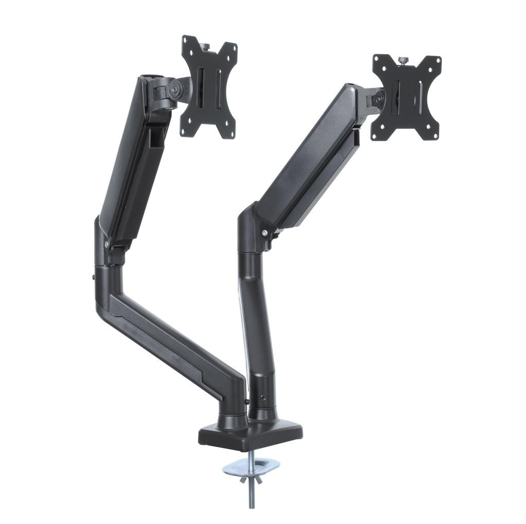 Staffa di supporto da scrivania na 2 Monitor Per Videocitofono 13-32" UM-116 Pistone a gas 2-9kg