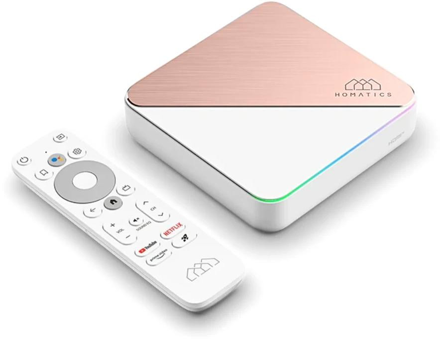 Homatics Box R 4K Plus Android 12 WiFi 6 4GB RAM 32GB DVB-T2 H.265 Dolby Vision HDR10+ Google TV streaming box Homatics Box R 4K Plus Android 12 WiFi 6 4GB RAM 32GB DVB-T2 H.265 Dolby Vision HDR10+ Google TV streaming box