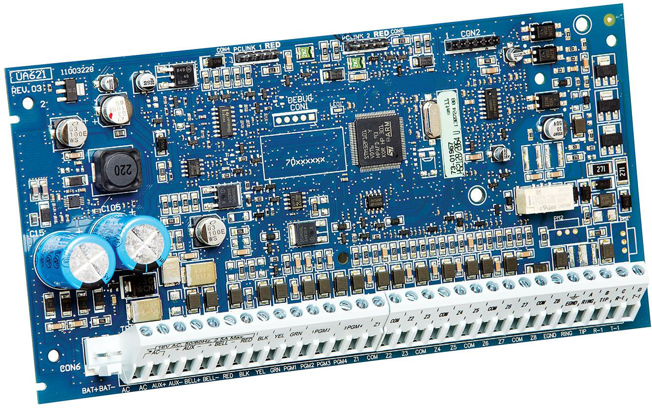 DSC HS2064PCBE PowerSeries Neo płyta centrali alarmowej 8-64 linie, 8 podsystemów, PowerG DSC HS2064PCBE PowerSeries Neo płyta centrali alarmowej 8-64 linie, 8 podsystemów, PowerG