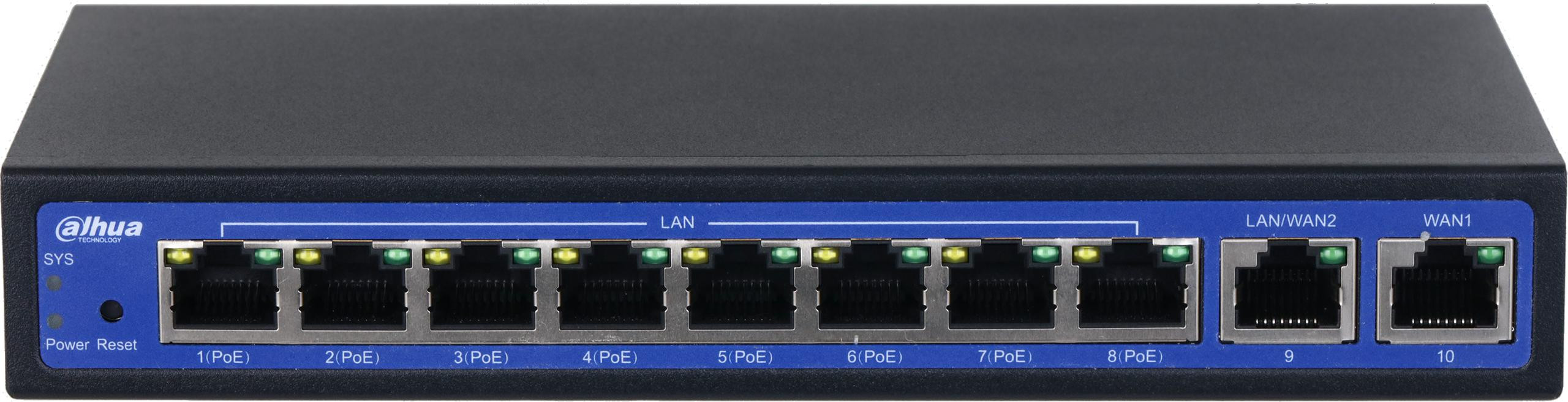 Dahua EAC10-P kontroler sieci bezprzewodowej 10 portów PoE 9 AP zarządzanie WiFi Dahua EAC10-P kontroler sieci bezprzewodowej 10 portów PoE 9 AP zarządzanie WiFi