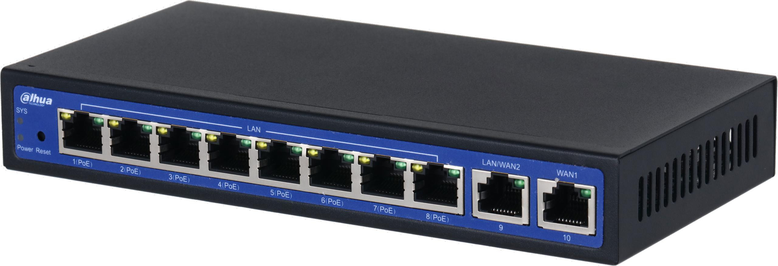 Dahua EAC10-P kontroler sieci bezprzewodowej 10 portów PoE 9 AP zarządzanie WiFi Dahua EAC10-P kontroler sieci bezprzewodowej 10 portów PoE 9 AP zarządzanie WiFi
