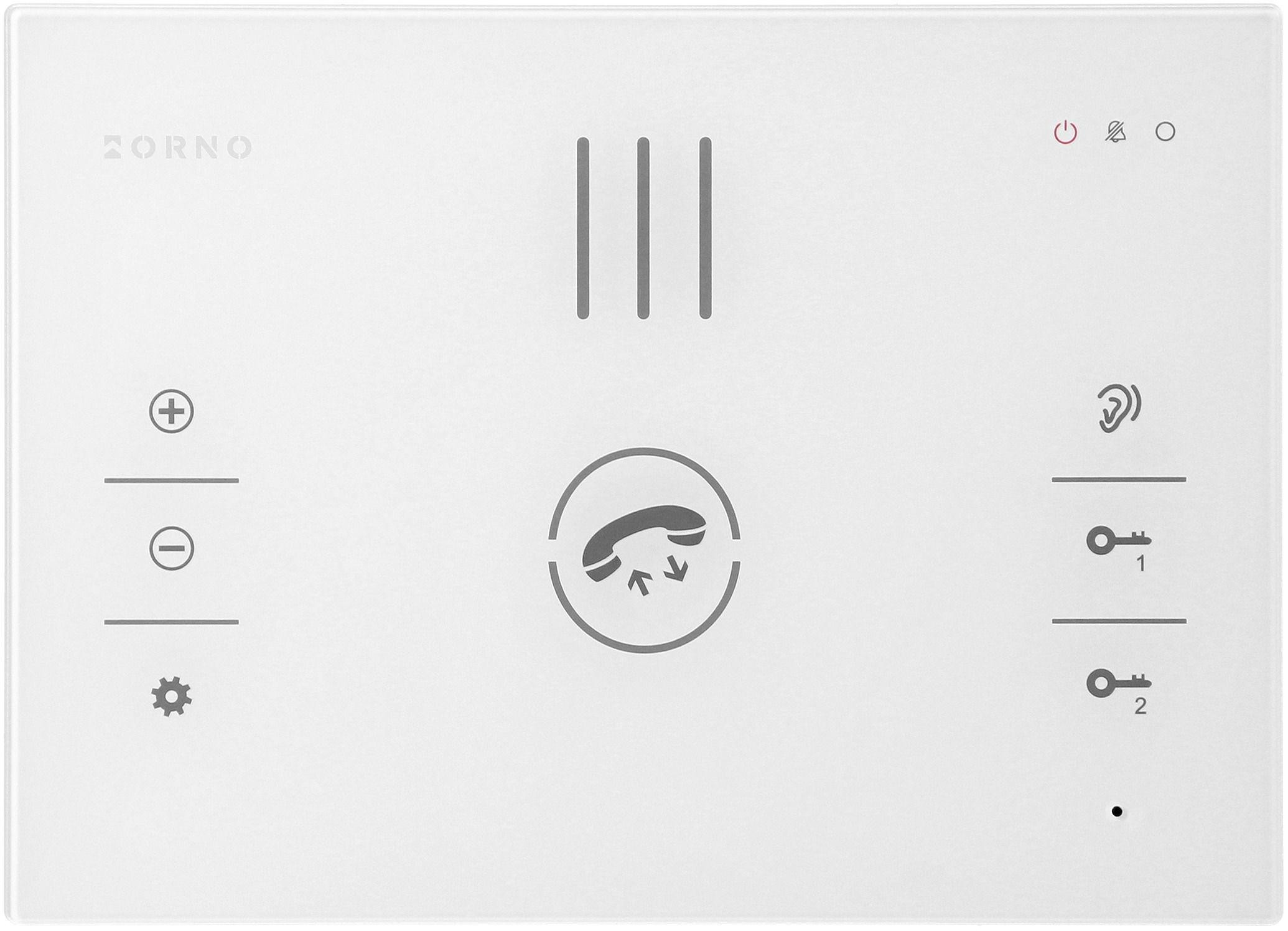 Domofon ORNO SANDI OR-DOM-BA-933/W, 1-rodzinny, 2-żyłowy, szyfrator i RFID, panel IP65, biały Domofon ORNO SANDI OR-DOM-BA-933/W, 1-rodzinny, 2-żyłowy, szyfrator i RFID, panel IP65, biały