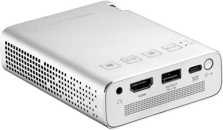 ASUS ZenBeam E1R projektor kieszonkowy DLP 200 lm WiFi USB HDMI PowerBank akumulator 4h ASUS ZenBeam E1R projektor kieszonkowy DLP 200 lm WiFi USB HDMI PowerBank akumulator 4h