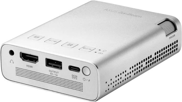 ASUS ZenBeam E1R projektor kieszonkowy DLP 200 lm WiFi USB HDMI PowerBank akumulator 4h ASUS ZenBeam E1R projektor kieszonkowy DLP 200 lm WiFi USB HDMI PowerBank akumulator 4h