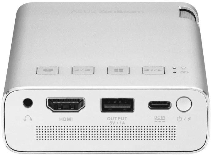 ASUS ZenBeam E1R projektor kieszonkowy DLP 200 lm WiFi USB HDMI PowerBank akumulator 4h ASUS ZenBeam E1R projektor kieszonkowy DLP 200 lm WiFi USB HDMI PowerBank akumulator 4h