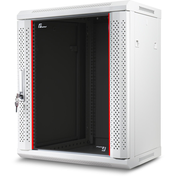 SZAFA RACK GETFORT 19 CALI 12U 600X600 WISZĄCA SZARA