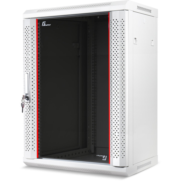 SZAFA RACK GETFORT 19 CALI 15U 600X450 WISZĄCA SZARA