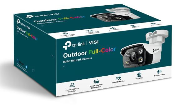 Kamera IP TP-Link VIGI C350 4mm 5MP Full-Color tubowa kolor w nocy PoE Kamera IP TP-Link VIGI C350 4mm 5MP Full-Color tubowa kolor w nocy PoE
