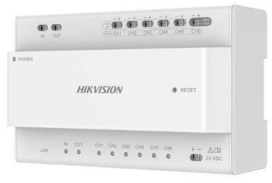 Hikvision DS-KAD7060EY-S dystrybutor 2-Wire HD wideodomofon szyna DIN 48V Hikvision DS-KAD7060EY-S dystrybutor 2-Wire HD wideodomofon szyna DIN 48V
