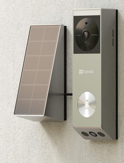 EZVIZ EP3x wideodomofon bateryjny z panelem słonecznym, kamera 2K 3MP, dwa obiektywy EZVIZ EP3x wideodomofon bateryjny z panelem słonecznym, kamera 2K 3MP, dwa obiektywy