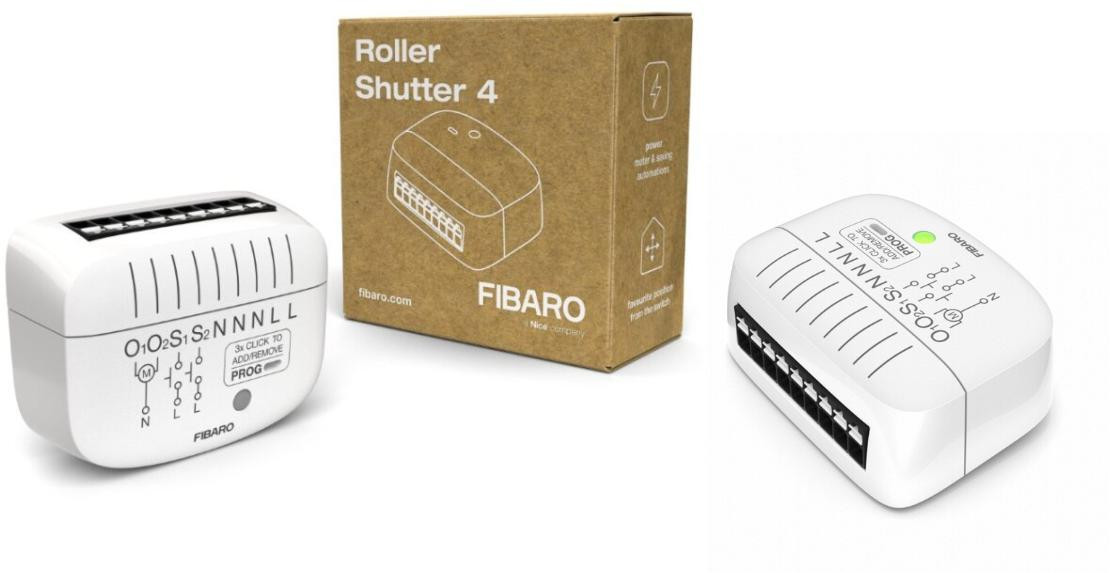 FIBARO Roller Shutter 4 FGR-224 moduł sterowania roletami Z-Wave 800, pomiar energii FIBARO Roller Shutter 4 FGR-224 moduł sterowania roletami Z-Wave 800, pomiar energii