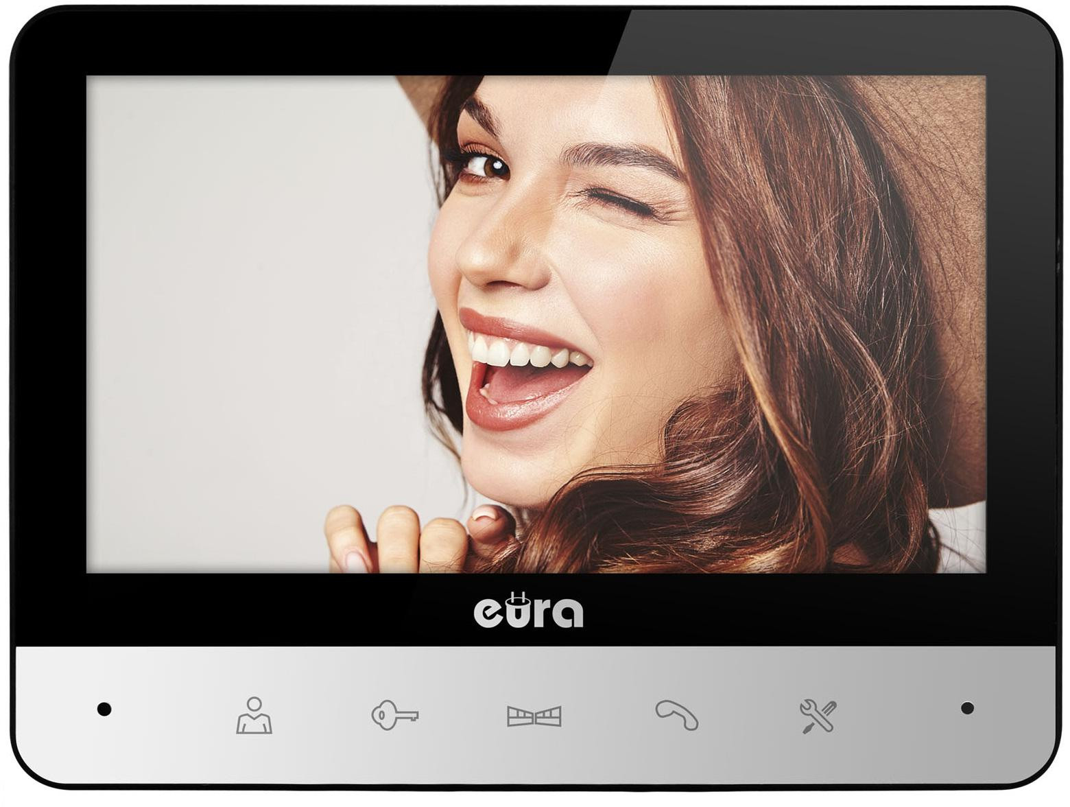 EURA VDP-77A3 Taurus wideodomofon zestaw LCD 7 cali czytnik RFID szyfrator dotykowy karta microSD pamięci EURA VDP-77A3 Taurus wideodomofon zestaw LCD 7 cali czytnik RFID szyfrator dotykowy karta microSD pamięci