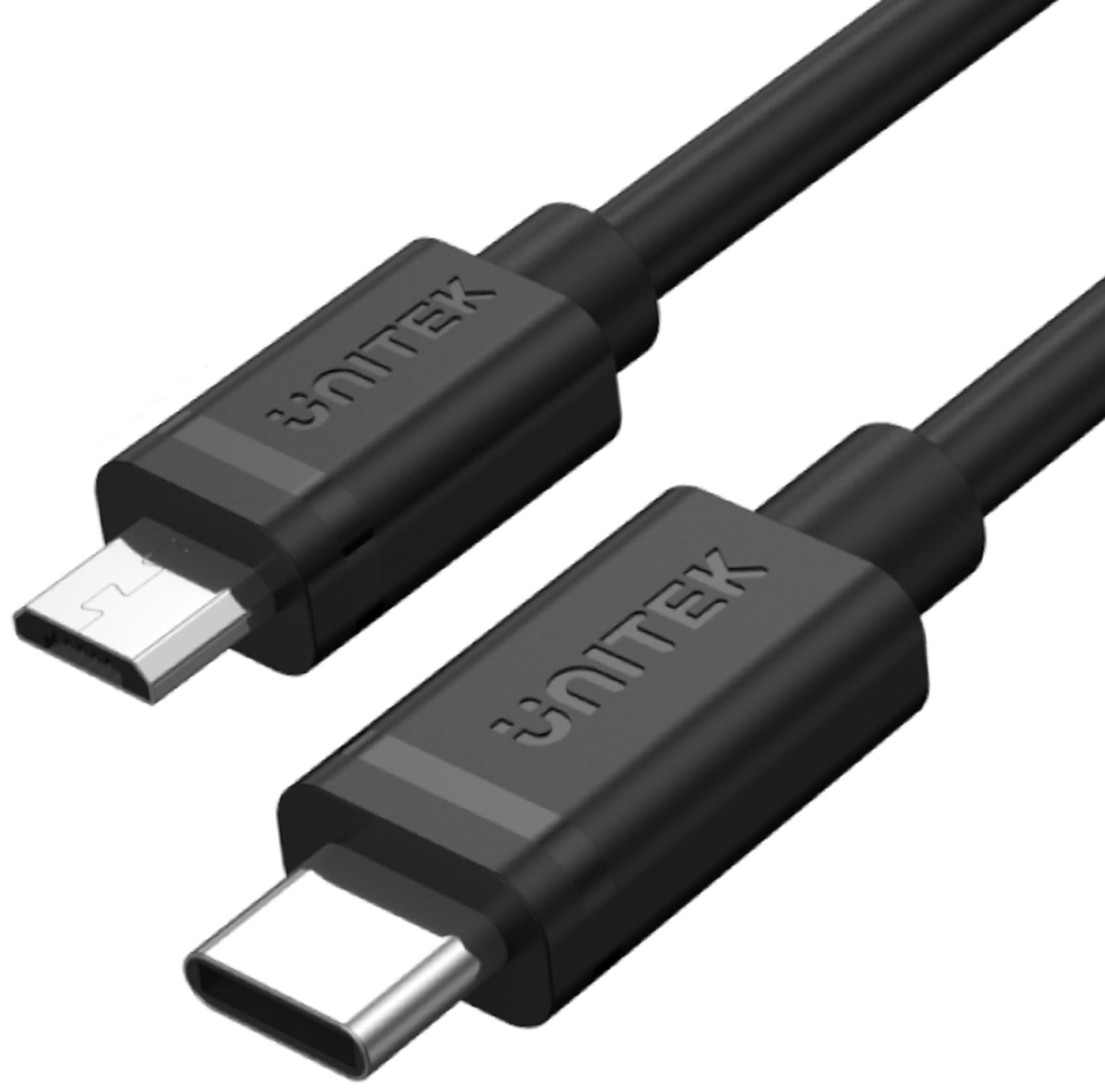 Unitek Y-C473BK Cavo USB Typ-C per microUSB 1M