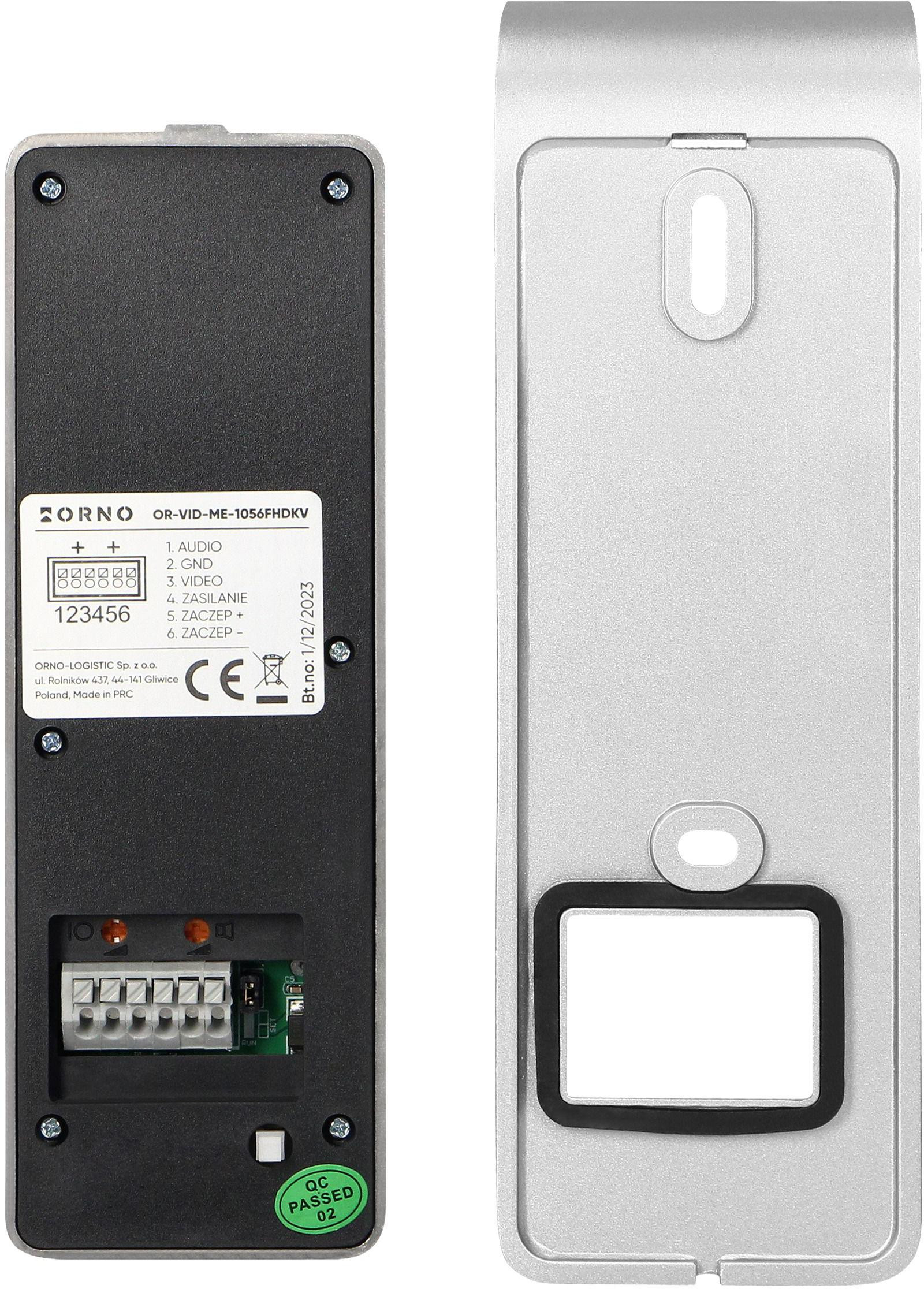 ORNO OR-VID-ME-1056FHD/B CERES wideodomofon zestaw 8 cal LCD Full HD kamera 2MP szyfrator dotyk ORNO OR-VID-ME-1056FHD/B CERES wideodomofon zestaw 8 cal LCD Full HD kamera 2MP szyfrator dotyk