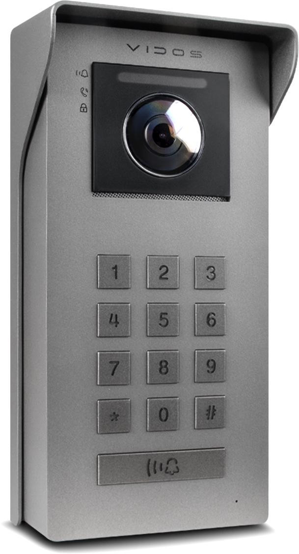 Vidos IPX S100 panel zewnętrzny wideodomofon IP Full HD 125° PoE IP54 PIN QR Vidos IPX S100 panel zewnętrzny wideodomofon IP Full HD 125° PoE IP54 PIN QR