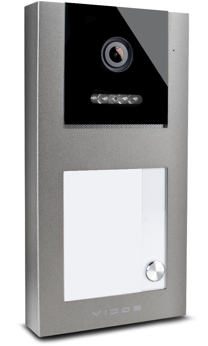 VIDOS IPX S101-1 panel zewnętrzny wideodomofonu IP, kamera Full HD 125°, czytnik zbliżeniowy, IP54 VIDOS IPX S101-1 panel zewnętrzny wideodomofonu IP, kamera Full HD 125°, czytnik zbliżeniowy, IP54