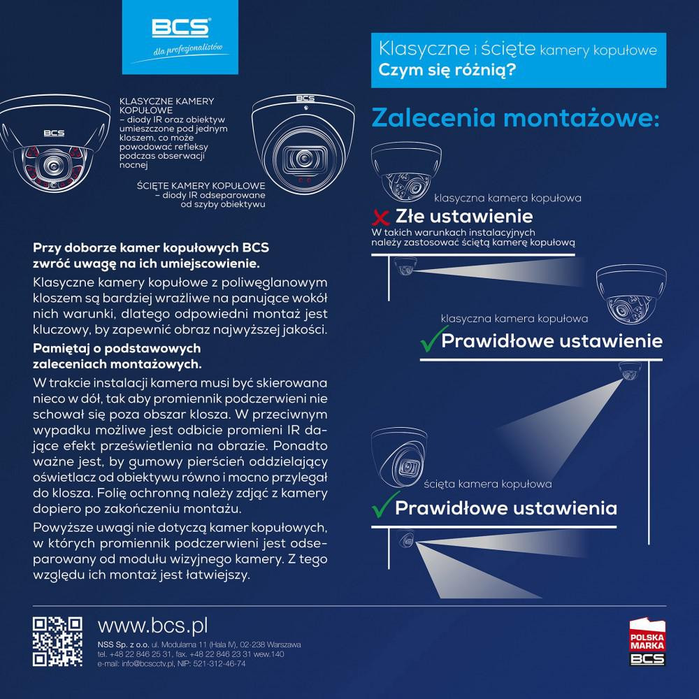 BCS LINE BCS-L-DIP24FC-Ai2 kamera IP kopułkowa 4Mpx NightColor AI monitoring BCS LINE BCS-L-DIP24FC-Ai2 kamera IP kopułkowa 4Mpx NightColor AI monitoring