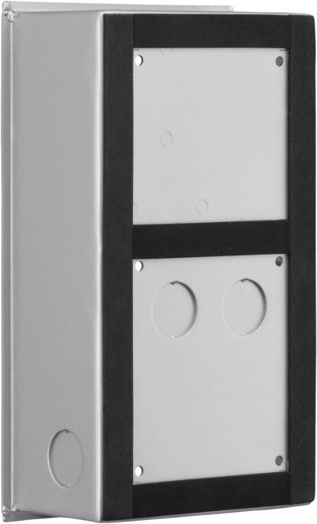 Obudowa podtynkowa i natynkowa BCS-PPN2-N BCS LINE, aluminium, na 2 moduły panelu IP Obudowa podtynkowa i natynkowa BCS-PPN2-N BCS LINE, aluminium, na 2 moduły panelu IP