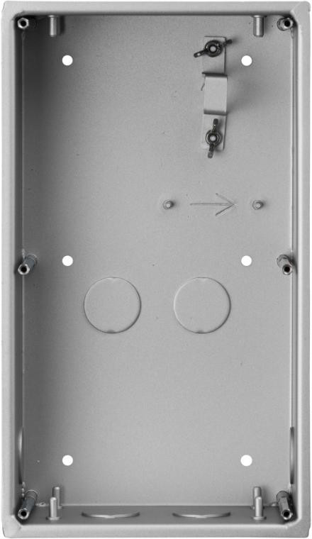 Obudowa podtynkowa i natynkowa BCS-PPN2-N BCS LINE, aluminium, na 2 moduły panelu IP Obudowa podtynkowa i natynkowa BCS-PPN2-N BCS LINE, aluminium, na 2 moduły panelu IP