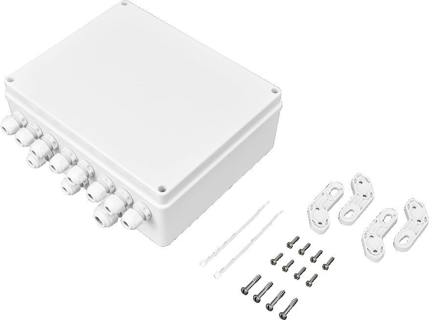 BCS POWER BCS-IP8/Z/E-S zestaw zasilania 8 kamer IP PoE obudowa zewnętrzna switch IP56 BCS POWER BCS-IP8/Z/E-S zestaw zasilania 8 kamer IP PoE obudowa zewnętrzna switch IP56