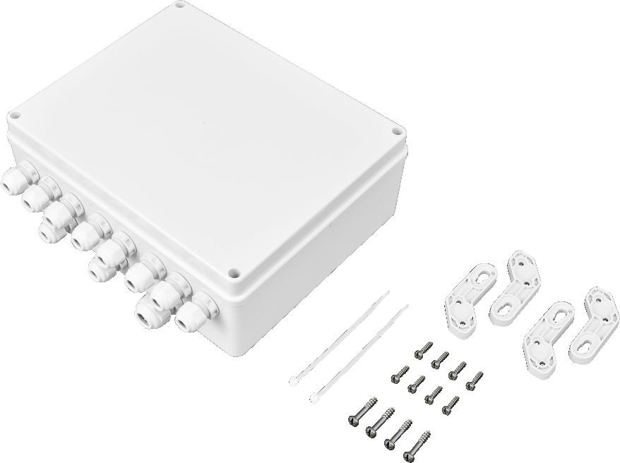 BCS POWER BCS-IP8Gb/Z/E-S zestaw zasilania 8 kamer IP switch PoE 96W obudowa zewnętrzna UV BCS POWER BCS-IP8Gb/Z/E-S zestaw zasilania 8 kamer IP switch PoE 96W obudowa zewnętrzna UV