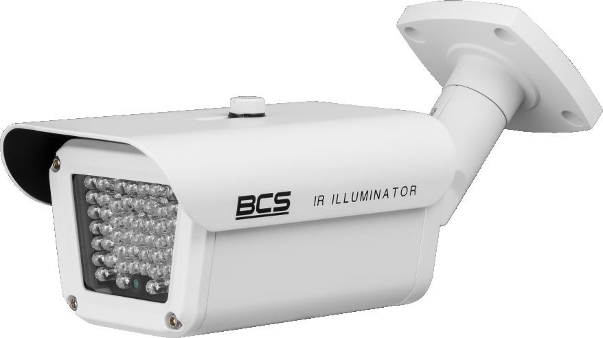 Oświetlacz podczerwieni BCS-IR55X60-B, zasięg 55 m, kąt 60°, IP66, doświetlenie IR do kamer CCTV Oświetlacz podczerwieni BCS-IR55X60-B, zasięg 55 m, kąt 60°, IP66, doświetlenie IR do kamer CCTV