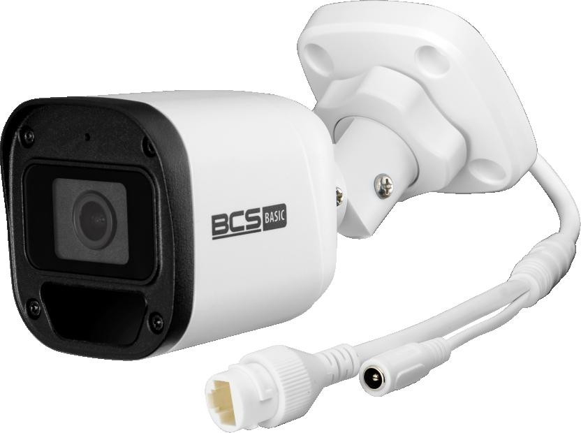 Kamera IP BCS BASIC BCS-B-TIP15FR3(2.0) tubowa 5 Mpx, obiektyw 2.8 mm, IR 30 m, mikrofon, PoE, IP67 na zewnątrz Kamera IP BCS BASIC BCS-B-TIP15FR3(2.0) tubowa 5 Mpx, obiektyw 2.8 mm, IR 30 m, mikrofon, PoE, IP67 na zewnątrz