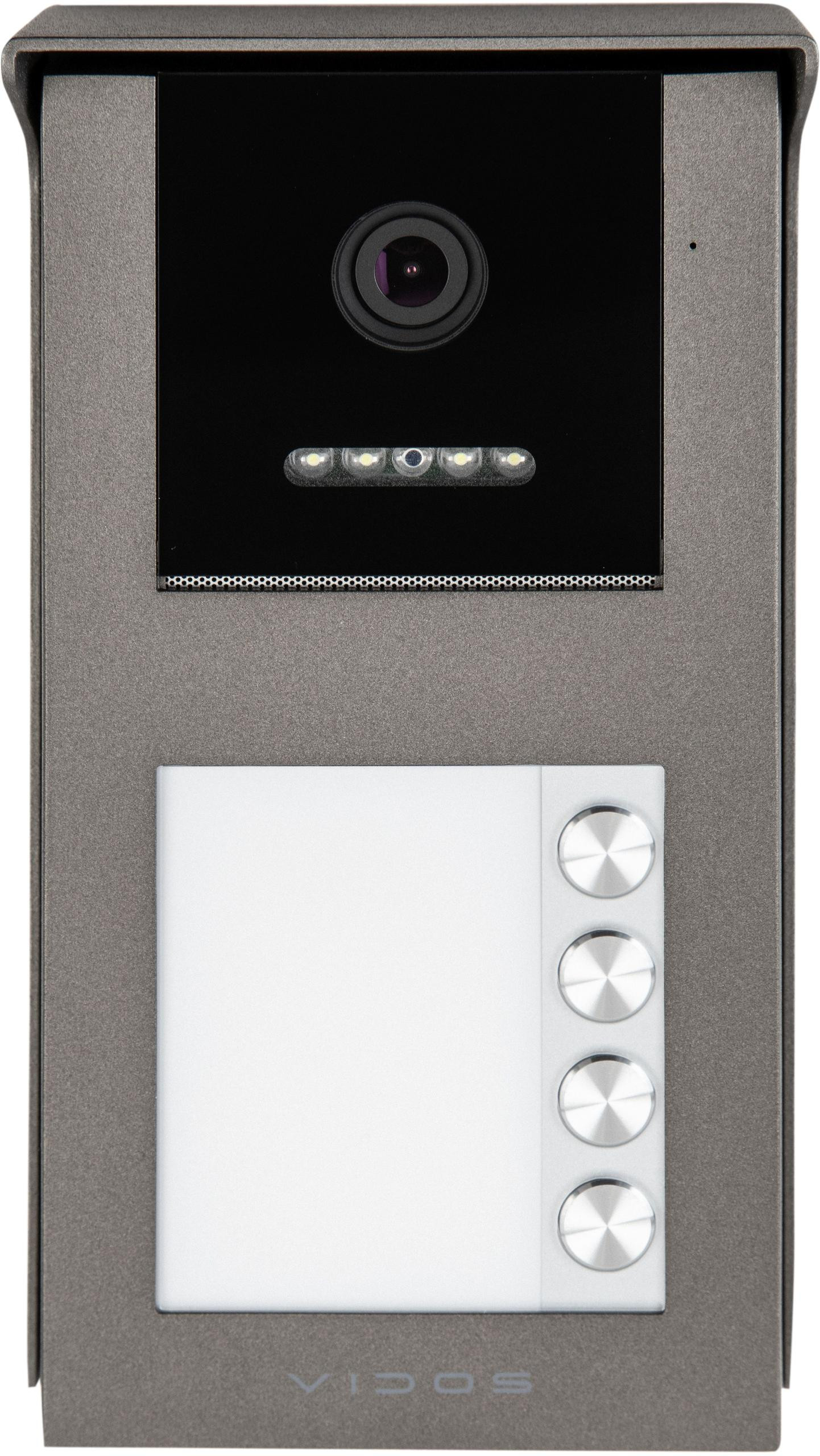 VIDOS IPX S101-4 panel zewnętrzny wideodomofonu IP 4-lokatorski czytnik RFID kamera FHD PoE VIDOS IPX S101-4 panel zewnętrzny wideodomofonu IP 4-lokatorski czytnik RFID kamera FHD PoE