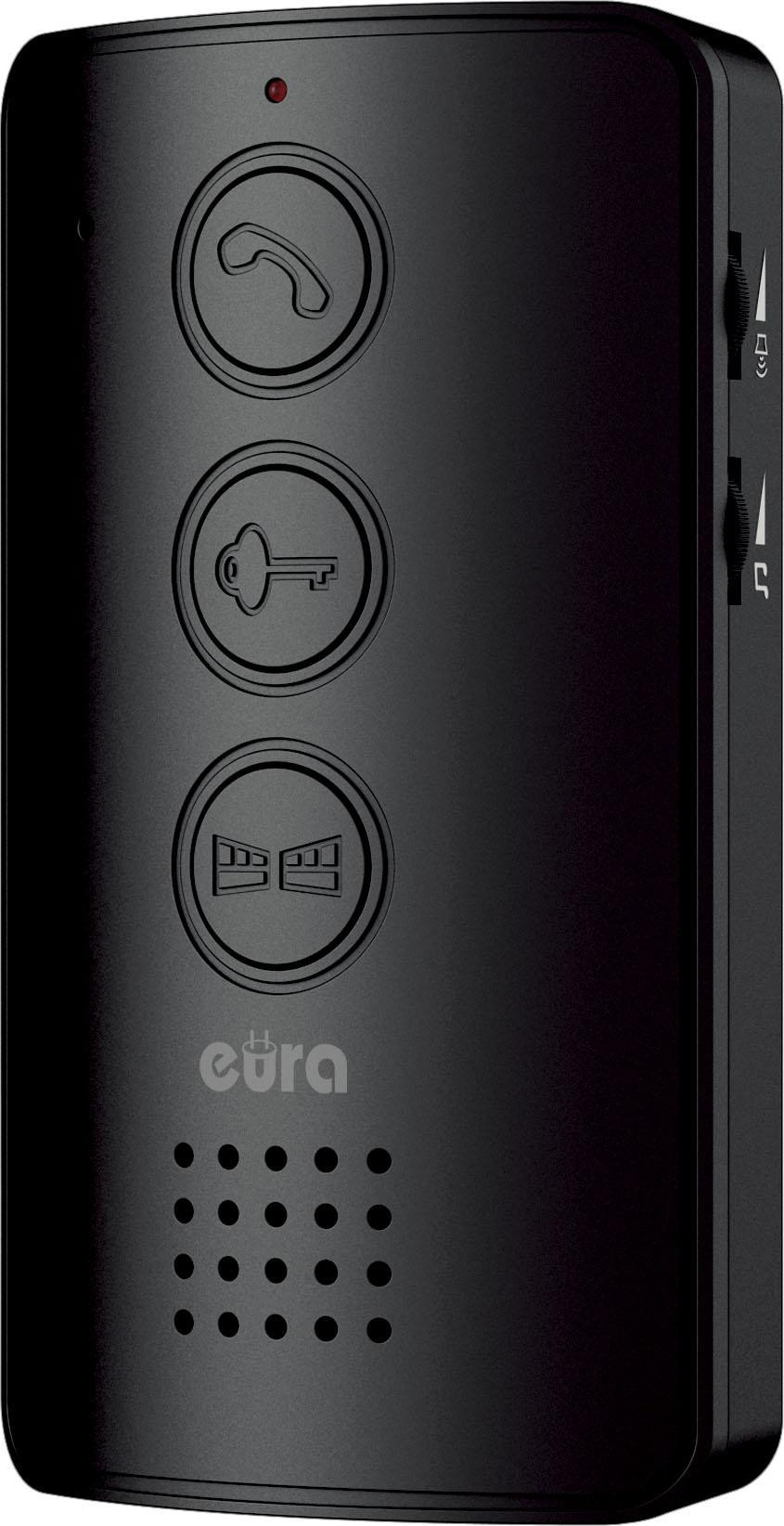 Domofon EURA ADP-34A3 czarny głośnomówiący 2 wejścia szyfrator czytnik RFID Domofon EURA ADP-34A3 czarny głośnomówiący 2 wejścia szyfrator czytnik RFID