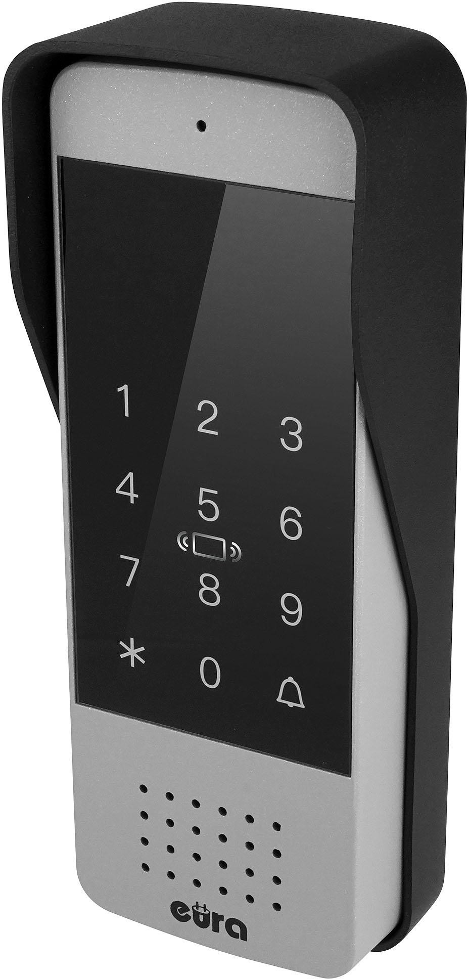 Domofon EURA ADP-34A3 czarny głośnomówiący 2 wejścia szyfrator czytnik RFID Domofon EURA ADP-34A3 czarny głośnomówiący 2 wejścia szyfrator czytnik RFID