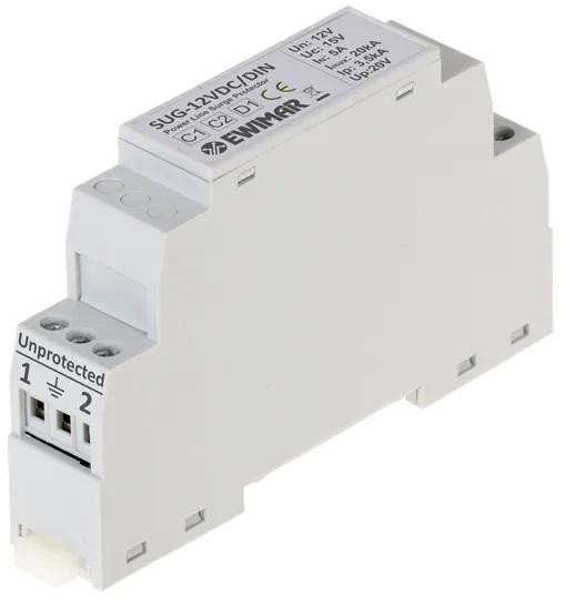Scaricatore di sovratensione 12V DC su guida DIN EWIMAR SUG-12VDC/DIN