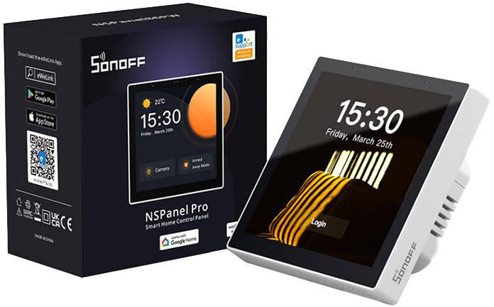 Sonoff NSPanel Pro biały, inteligentny panel ścienny dotykowy Zigbee 3.0, ekran 3,95 cala, Matter Sonoff NSPanel Pro biały, inteligentny panel ścienny dotykowy Zigbee 3.0, ekran 3,95 cala, Matter