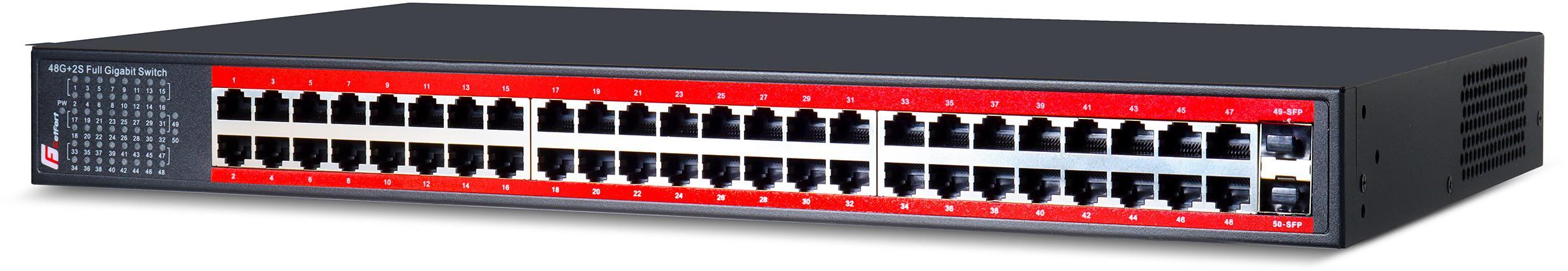 SWITCH GETFORT 48GE+2SFP Gigabit