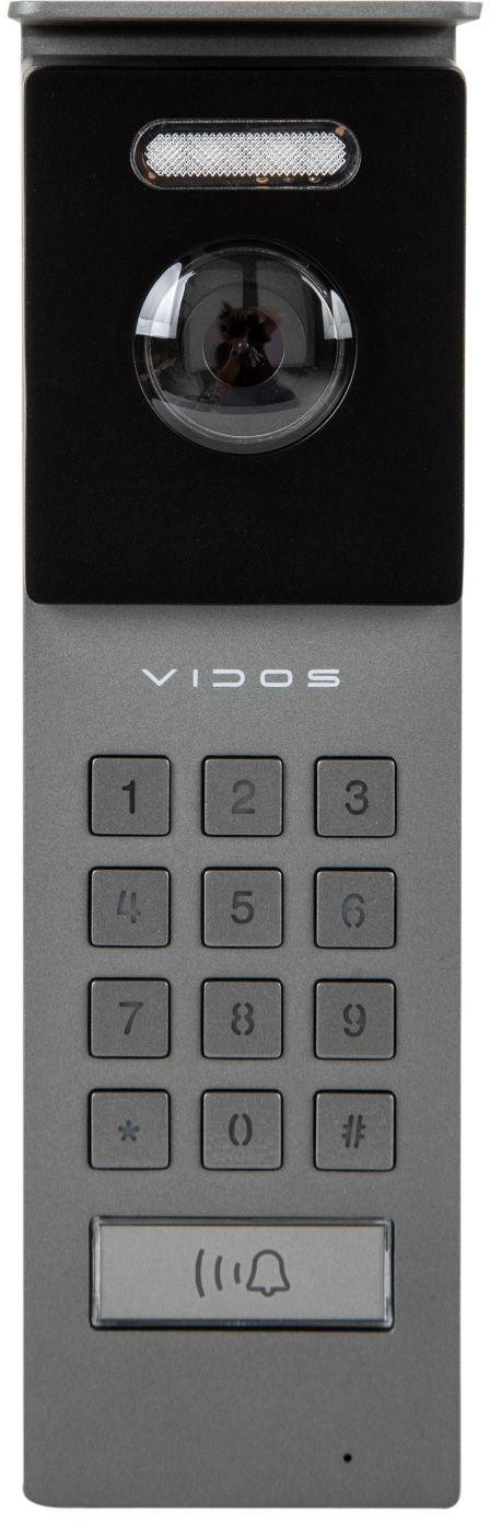 Panel zewnętrzny VIDOS S202 2IP, kamera Full HD, szyfrator, czytnik MIFARE, kod QR, obudowa aluminiowa IP54 Panel zewnętrzny VIDOS S202 2IP, kamera Full HD, szyfrator, czytnik MIFARE, kod QR, obudowa aluminiowa IP54