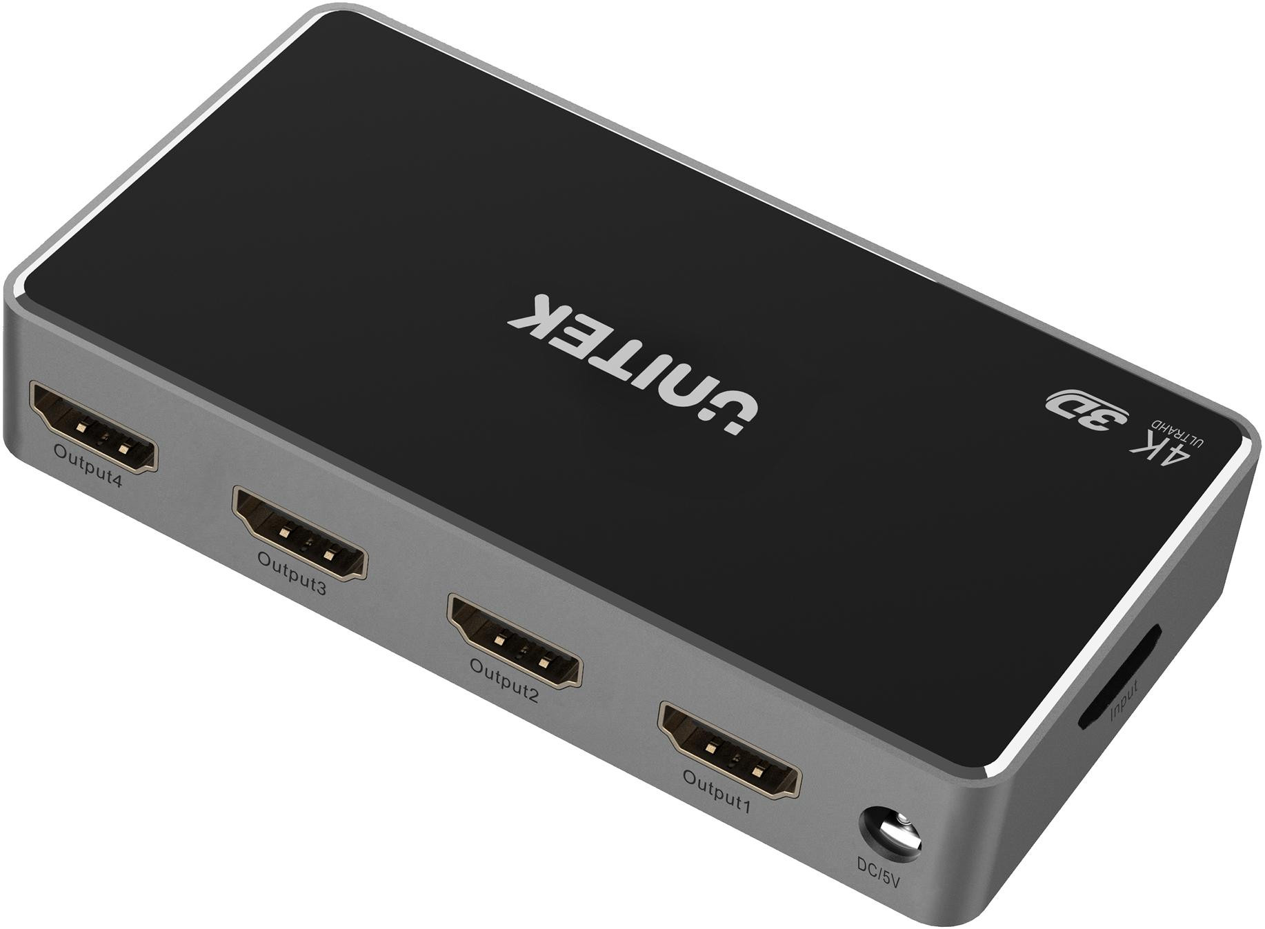 Unitek V1109A Distributore / Sdoppiatore del segnale HDMI 1.4b 1 IN-4 OUT 4K