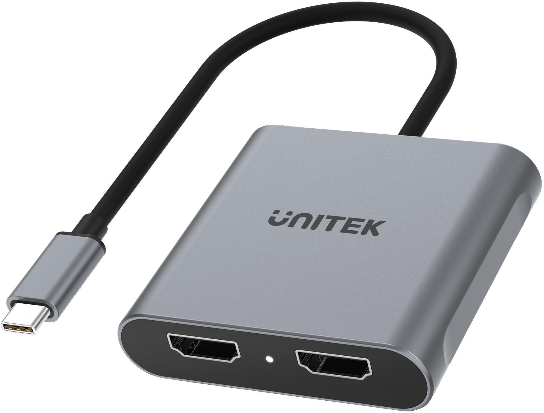 Adattatore Unitek USB-C na 2x HDMI 4K MST