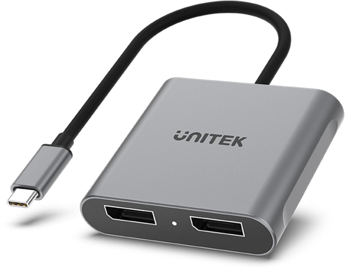 Unitek V1404A Adattatore USB-C na 2x port DP 1.4 8K 60Hz
