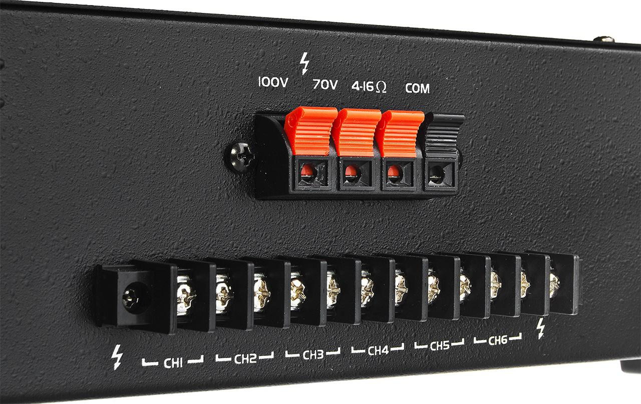 HQM HQM2060BC wzmacniacz PA 60W 6 stref FM MP3 Bluetooth USB SD 3 mikrofony 100V HQM HQM2060BC wzmacniacz PA 60W 6 stref FM MP3 Bluetooth USB SD 3 mikrofony 100V
