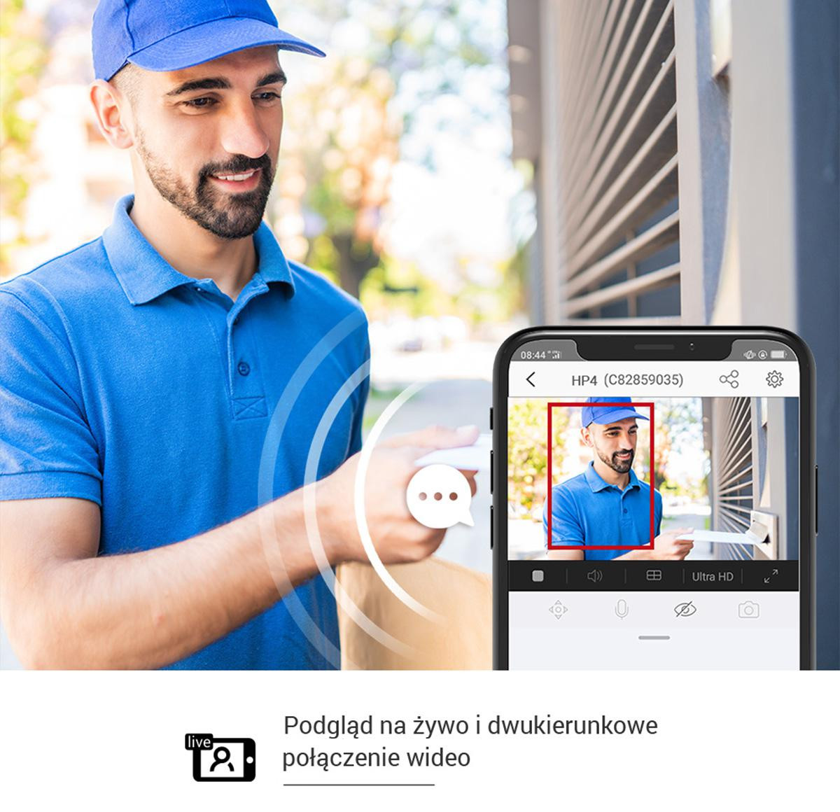 Wizjer do drzwi EZVIZ HP2 2MP Full HD WiFi, ekran 4,3 cala, bateria 2200 mAh Wizjer do drzwi EZVIZ HP2 2MP Full HD WiFi, ekran 4,3 cala, bateria 2200 mAh