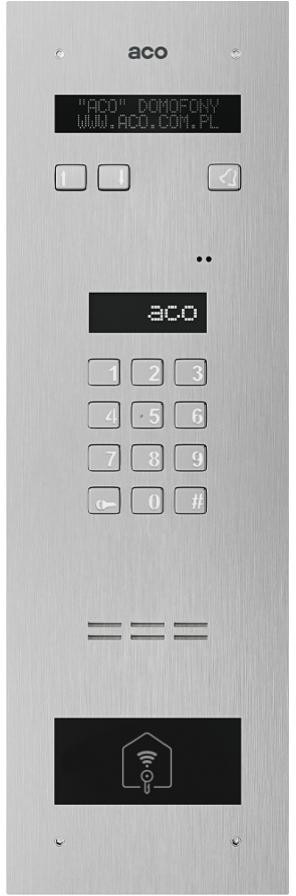 ACO INSPIRO 5+ G2 panel domofonowy cyfrowy do 1020 lokali RFID szyfrator Master ACO INSPIRO 5+ G2 panel domofonowy cyfrowy do 1020 lokali RFID szyfrator Master