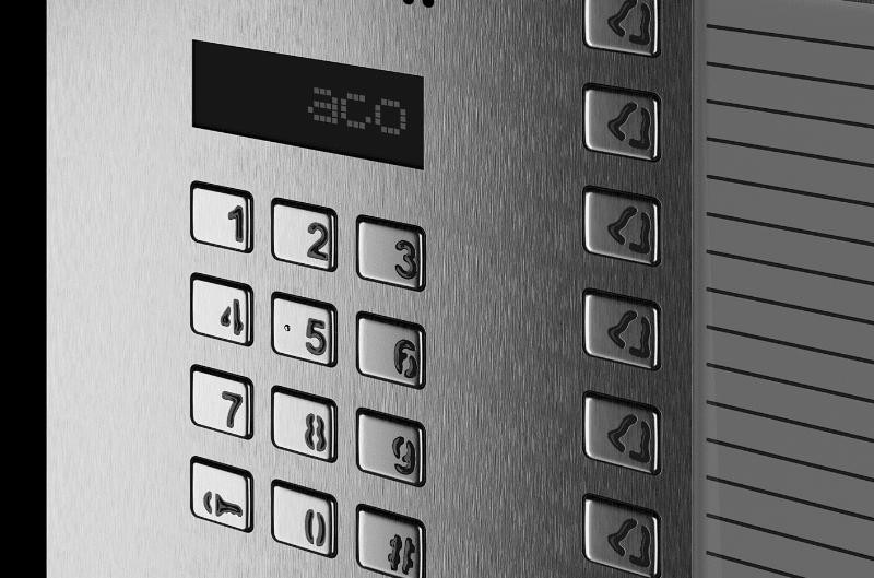 ACO INSPIRO 8+ G2 panel domofonowy cyfrowy szyfrator czytnik zbliżeniowy LCD lista lokatorów Master Slave ACO INSPIRO 8+ G2 panel domofonowy cyfrowy szyfrator czytnik zbliżeniowy LCD lista lokatorów Master Slave