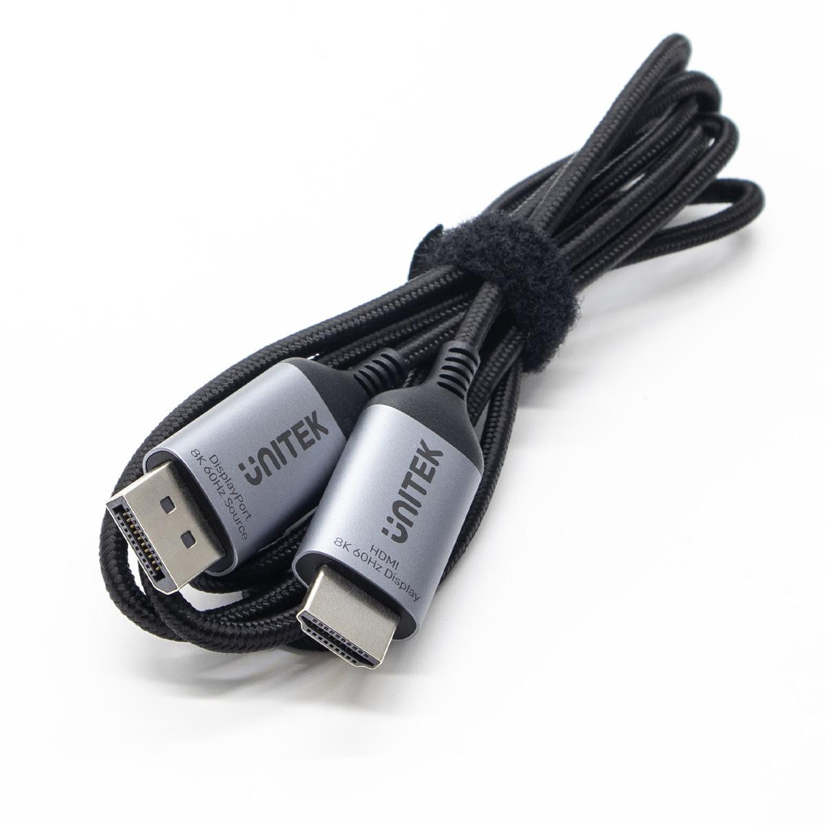 Cavo DisplayPort Unitek 1.4 per HDMI 2.1, 8K, 1,8m