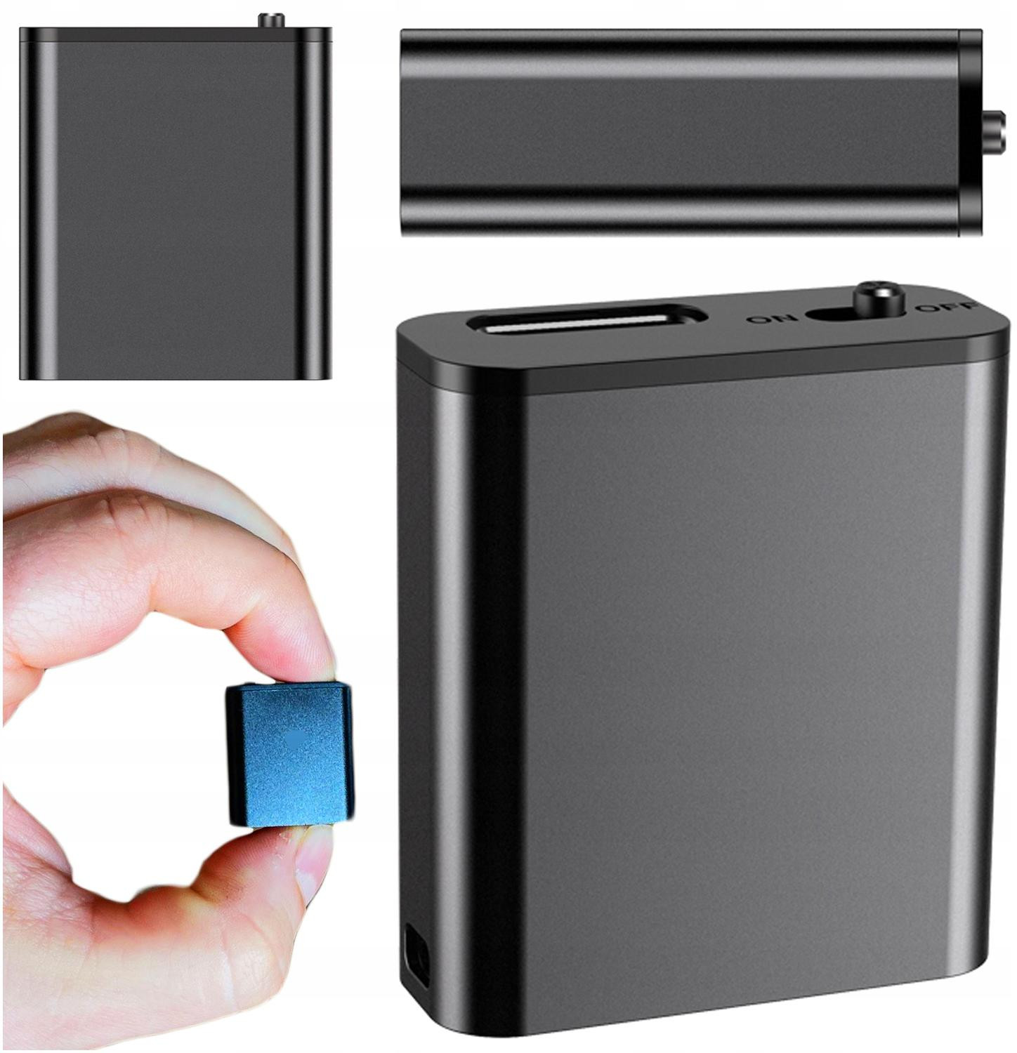 Mini Dyktafon Szpiegowski Maly 16GB Rilevamento DSP Magnes Portachiavi Tag Rfid Zawiepzka HQ