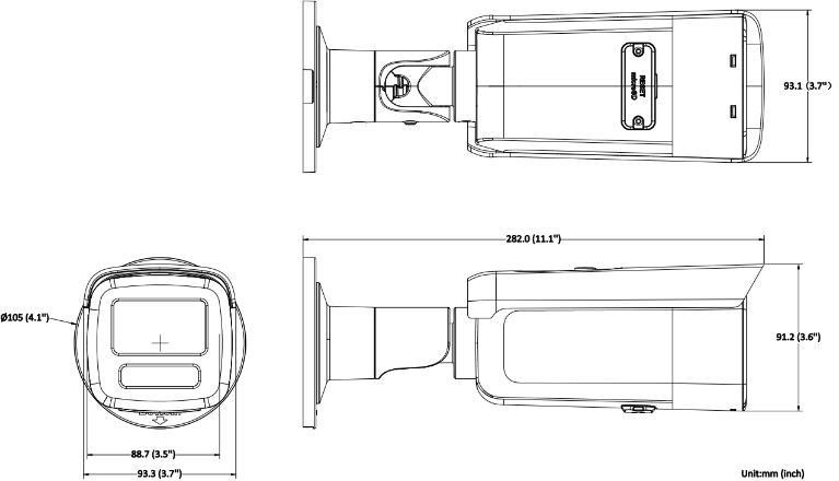 фото IP-камера видеонаблюдения Hikvision DS-2CD2T66G2H-2I Black (2.8мм) 1