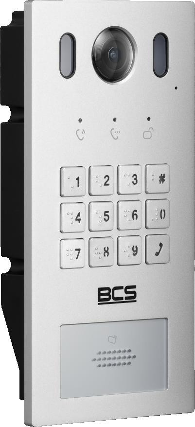 BCS LINE BCS-PAN1611S-S panel bramowy IP wideodomofon 2MP RFID Mifare PoE IP65 IK08 aluminium BCS LINE BCS-PAN1611S-S panel bramowy IP wideodomofon 2MP RFID Mifare PoE IP65 IK08 aluminium