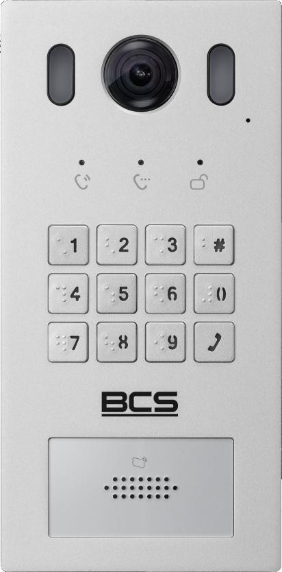 BCS LINE BCS-PAN1611S-S panel bramowy IP wideodomofon 2MP RFID Mifare PoE IP65 IK08 aluminium BCS LINE BCS-PAN1611S-S panel bramowy IP wideodomofon 2MP RFID Mifare PoE IP65 IK08 aluminium